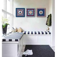 Conjunto Kit Com 3 Quadros Náuticos Decorativos Linha Náutica Marinheiro Mar 4 - 5