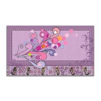 Cabideiro De Parede Porta Colar Chaves Cintos Arabescos - 1