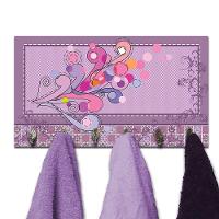 Cabideiro De Parede Porta Colar Chaves Cintos Arabescos