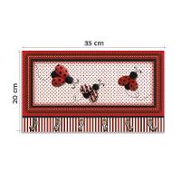 Cabideiro De Parede Porta Colar Chaves Cintos Toalhas Joaninha - 5