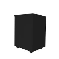 Cesto De Roupas Baú Roupeiro Tulha Com Rodízios Preto - 3