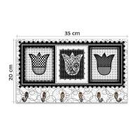 Cabideiro De Parede Porta Colar Chaves Cintos Toalhas Tulipa - 5