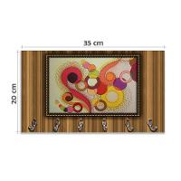 Cabideiro De Parede Porta Colar Chaves Cintos Toalhas Vibração - 9