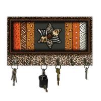 Cabideiro De Parede Porta Colar Chaves Cintos Toalhas Onçinha - 2