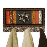 Cabideiro De Parede Porta Colar Chaves Cintos Toalhas Onçinha