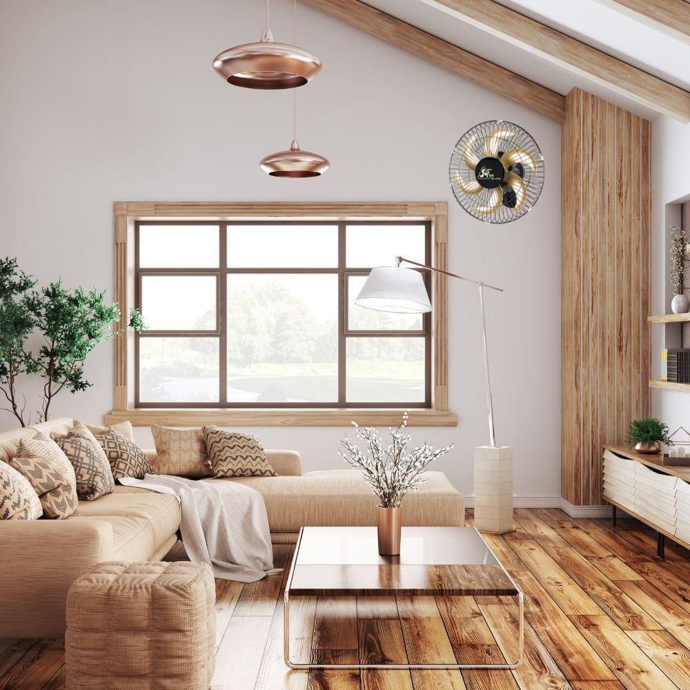 Ventilador De Parede Venti-delta Free 40cm Forte Preto Bivolt - 2