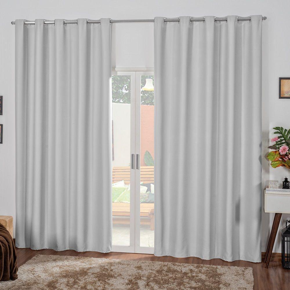 Cortina Blackout 3 Metros Tilia Varão 3,0 X 2,7 M - Gelo - 1