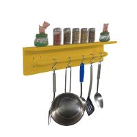 Prateleira Para Temperos E Suporte Utensílios E Panelas Cozinha Estilo Industrial Amarelo Laca - 5