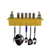 Prateleira Para Temperos E Suporte Utensílios E Panelas Cozinha Estilo Industrial Amarelo Laca - 7
