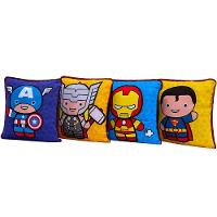 4 Capas De Almofadas Mini Heróis 45cmx45cm Com Viés - 2
