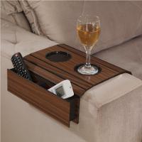 Bandeja Esteira Para Braço Sofá Mel Com Porta Controle - 5