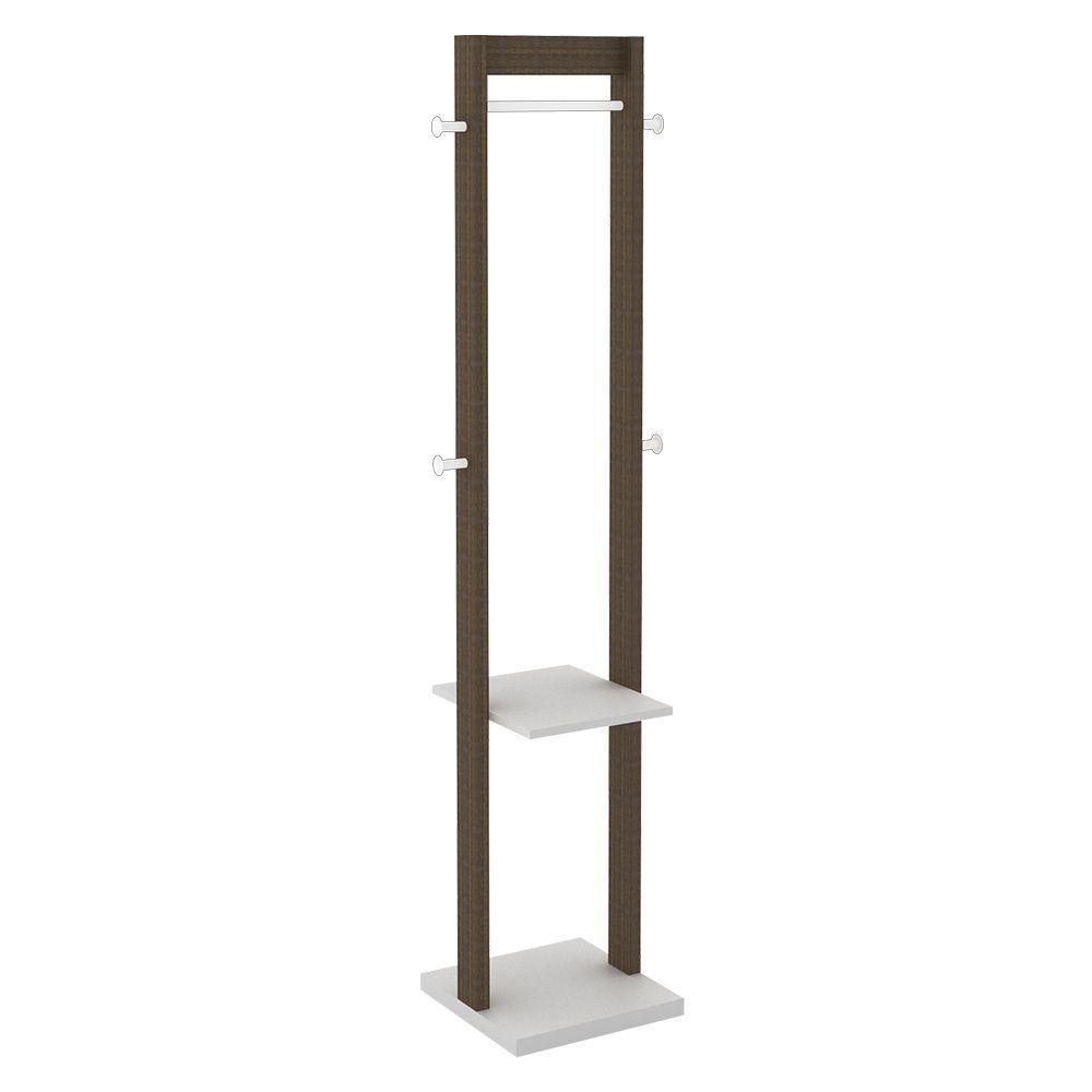 Cabideiro Grande Para Quarto Az1019 Mdp Nogal Branco - 1