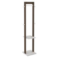 Cabideiro Grande Para Quarto Az1019 Mdp Nogal Branco - 1