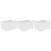 Kit 3 Gavetas Para Nicho Organizador Branco - 1