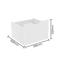 Kit 3 Gavetas Para Nicho Organizador Branco - 2