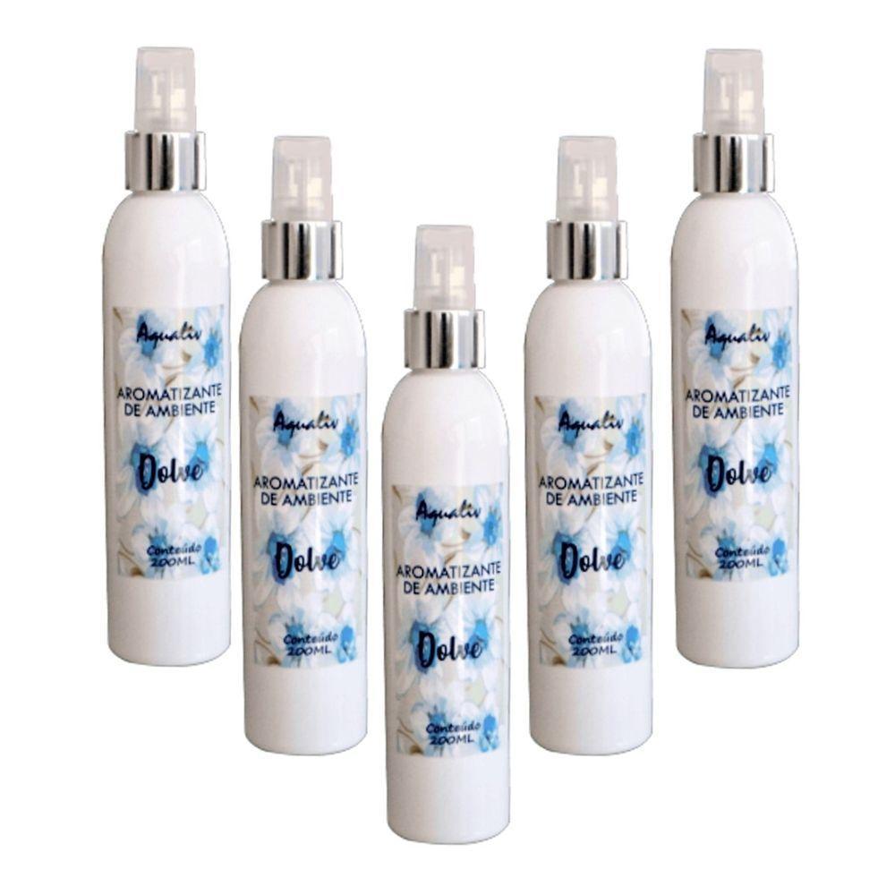 Kit 5 Aromatizador De Ambientes Aroma Dolve Frasco 200Ml - 1