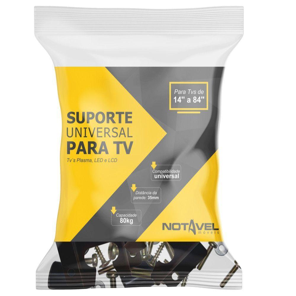 Suporte P/Tv Led Lcd Plasma 14 A 84" Universal Notável Preto - 1