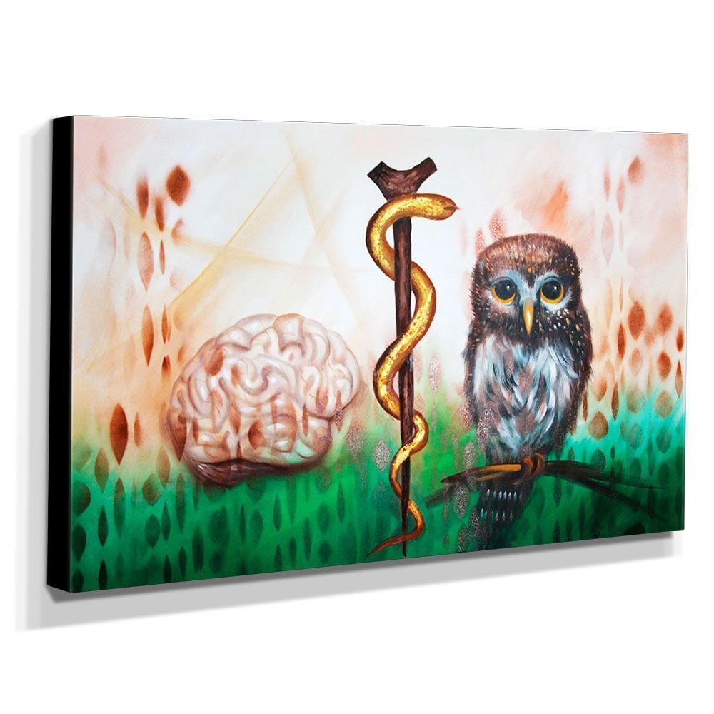 Quadro De Pintura De Neurologia-60X105Cm-1638 - 4