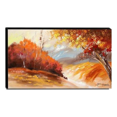 Quadro De Pintura Paisagem 70X120Cm-1507