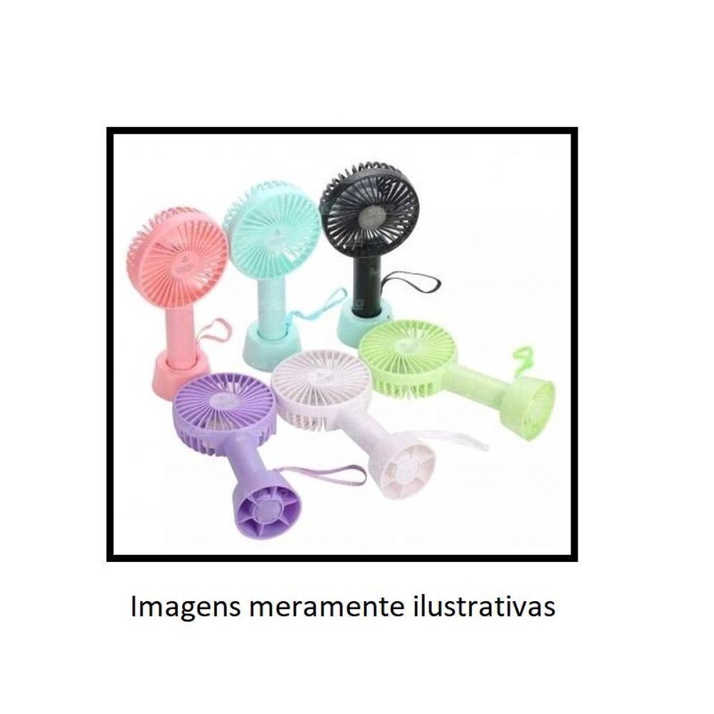 Mini Ventilador Mao E Mesa Usb Bateria Portatil 3 Velocidades Recarregavel Mão Rosa - 4