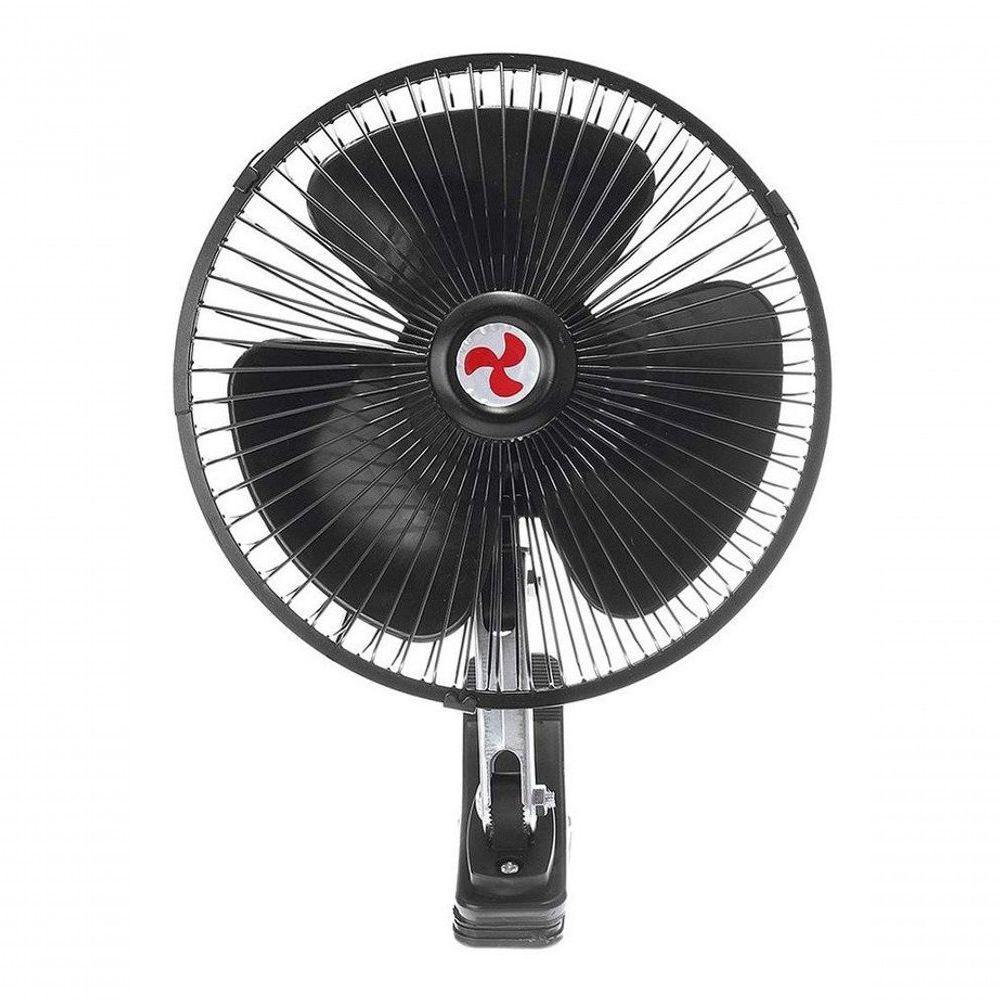 Mini Ventilador Veicular 12v 8'' 20cm Carro Caminhão Preto - 1