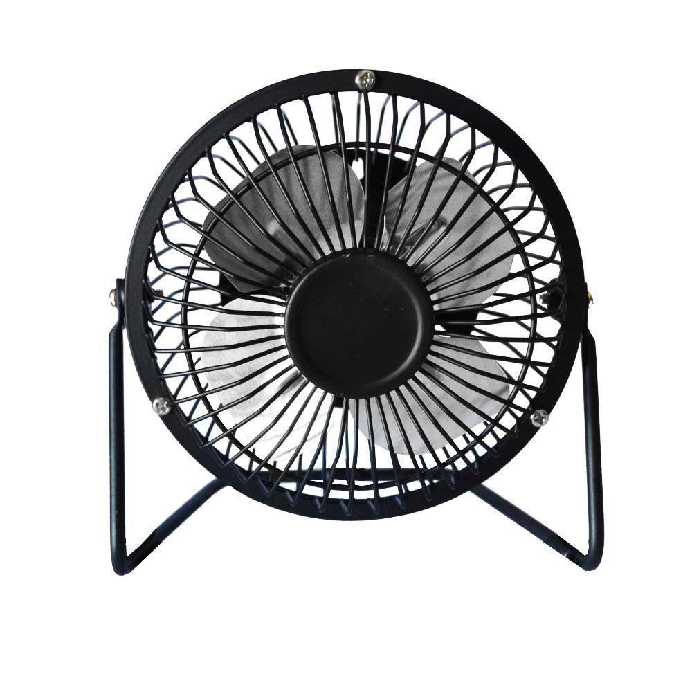 Mini Ventilador Usb De Mesa Articulável - Preto - 1