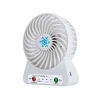 Mini Ventilador Portátil Bateria Recarregável Dobravel 3 Velocidades Branco - 3