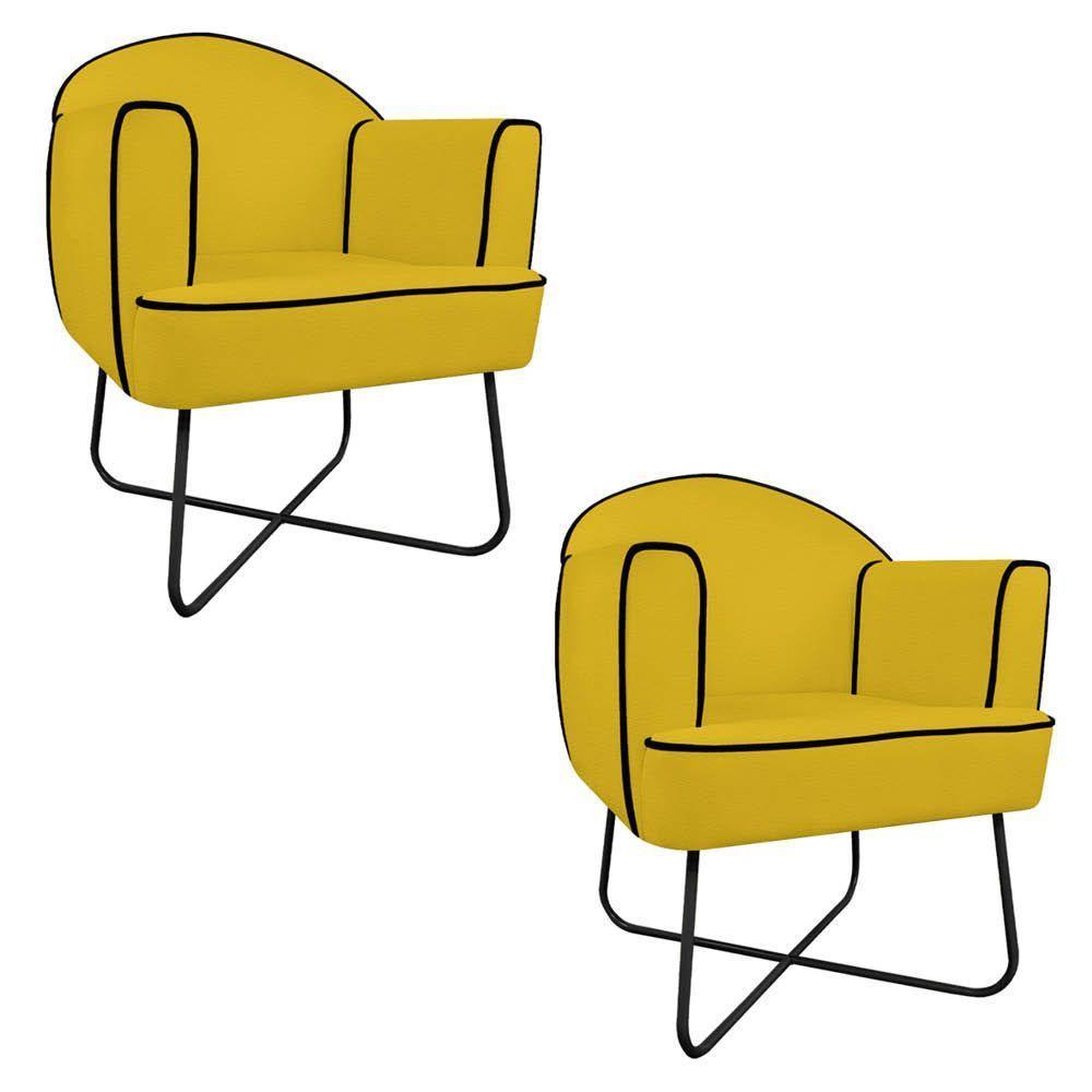 02 Poltronas Athena Base X Corano - 1