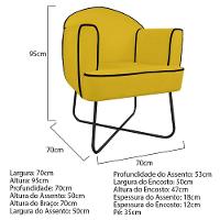 02 Poltronas Athena Base X Corano - 5