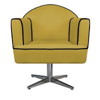 02 Poltronas Athena Base Giratória Metal Suede - 6