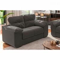 Conjunto Sofá 2 E 3 Lugares 1025 Veludo Cinza Mamflex Cinza - 3