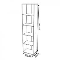 Estante Livreiro Organizador Multiuso Antares Com 5 Nichos - 3