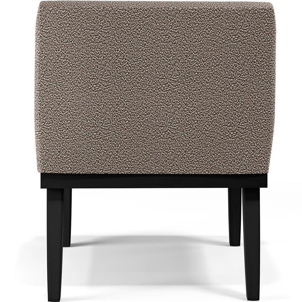 Kit 02 Poltronas Base Preto Beatriz W01 Bouclê Bege - 2