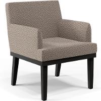 Kit 02 Poltronas Base Preto Beatriz W01 Bouclê Bege - 9