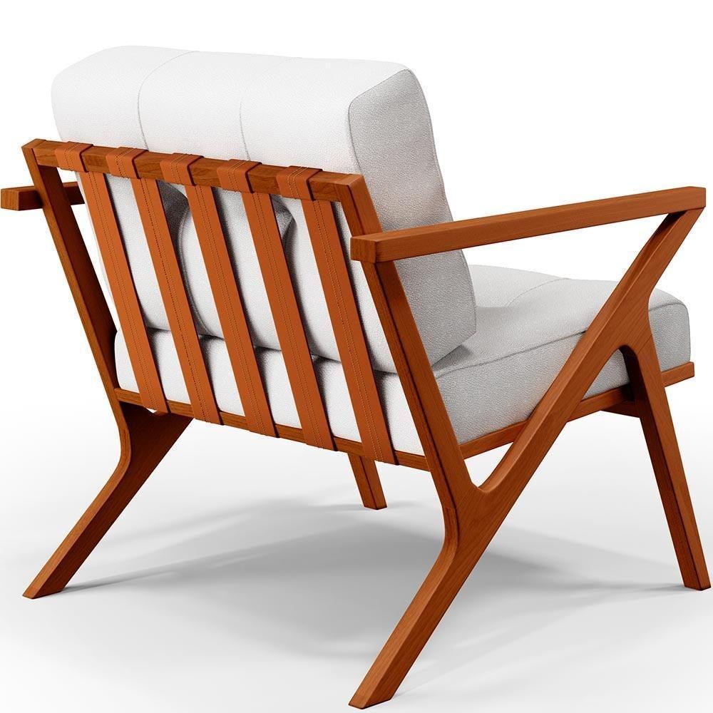 Kit 02 Poltronas Com Cintas De Corano Laís B04 Facto Branco - 2