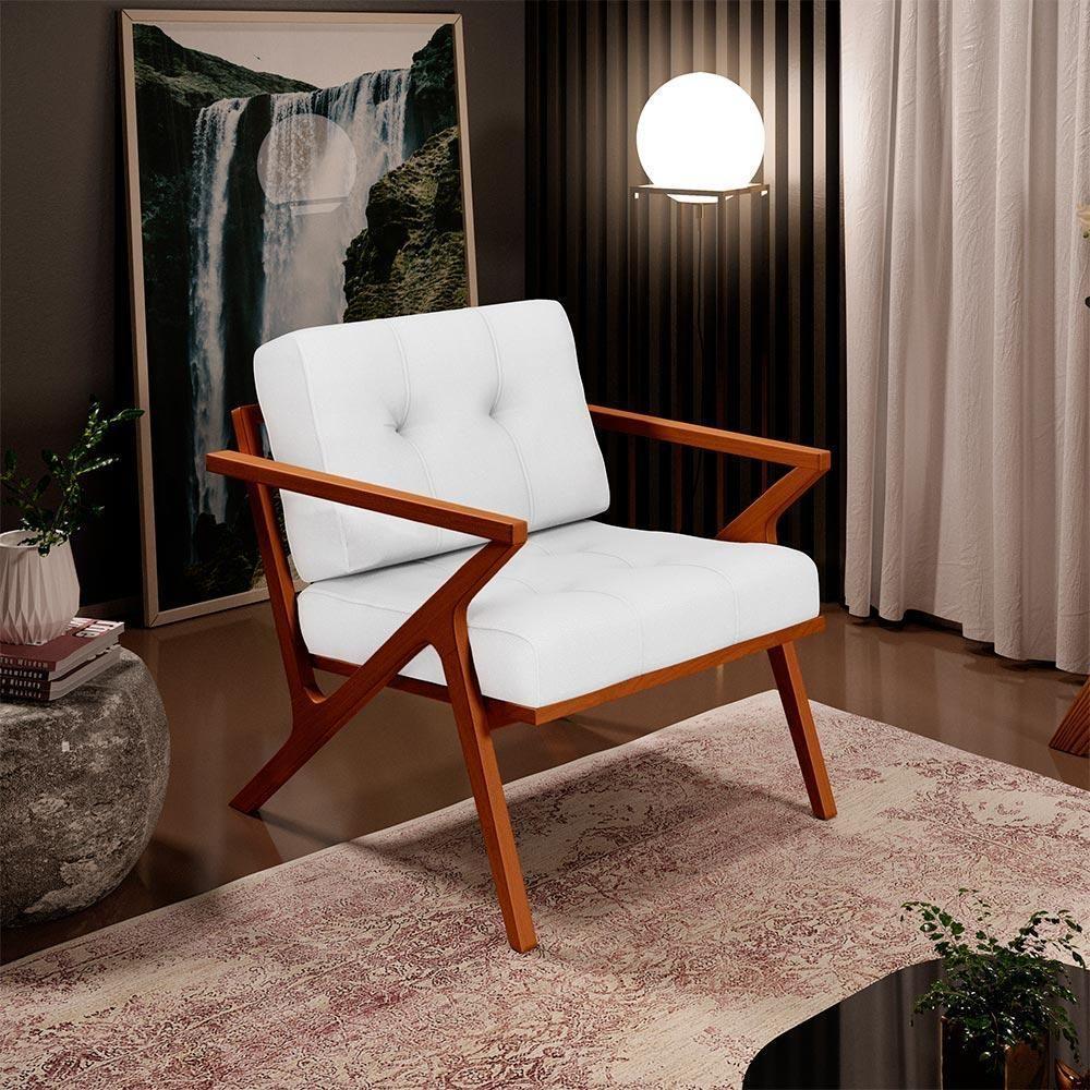 Kit 02 Poltronas Com Cintas De Corano Laís B04 Facto Branco - 9