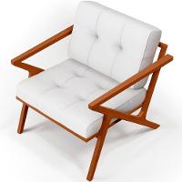 Kit 02 Poltronas Com Cintas De Corano Laís B04 Facto Branco - 3