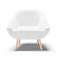 Kit 02 Poltronas Giovana Corano Branco Natural - 6