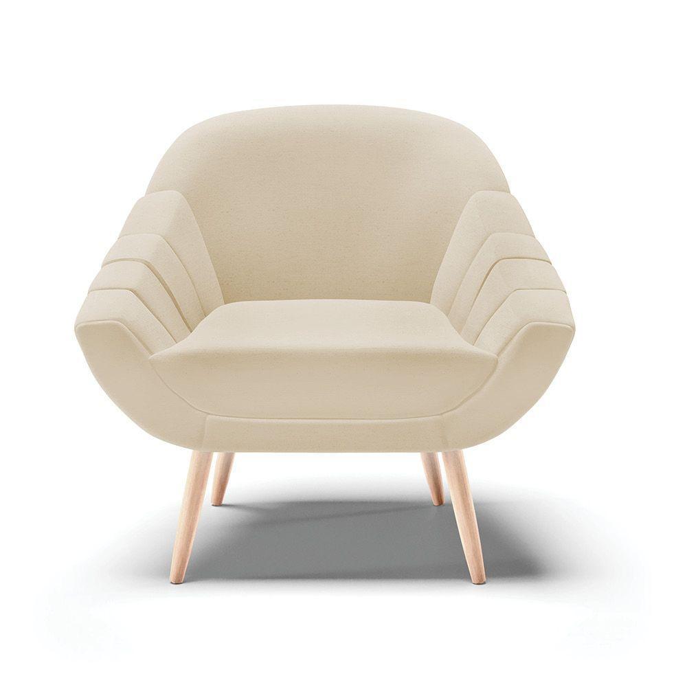 Kit 02 Poltronas Giovana Linho Natural A27 Areia - 7