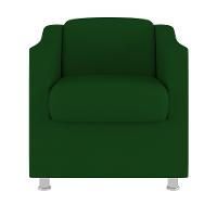 Kit Poltrona Tilla Recepção + Namoradeira Sala, Quarto Suede verde - 8