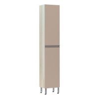 Paneleiro 40 Cm Raso 2 Portas Luci Legno Crema Com Connect - 1