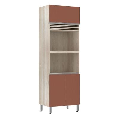 Paneleiro 70cm 3 Portas com Espaço para Forno e Micro-ondas