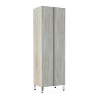 Paneleiro 70Cm Duplo 2 Portas Lis Legno Crema Com Concreto - 1