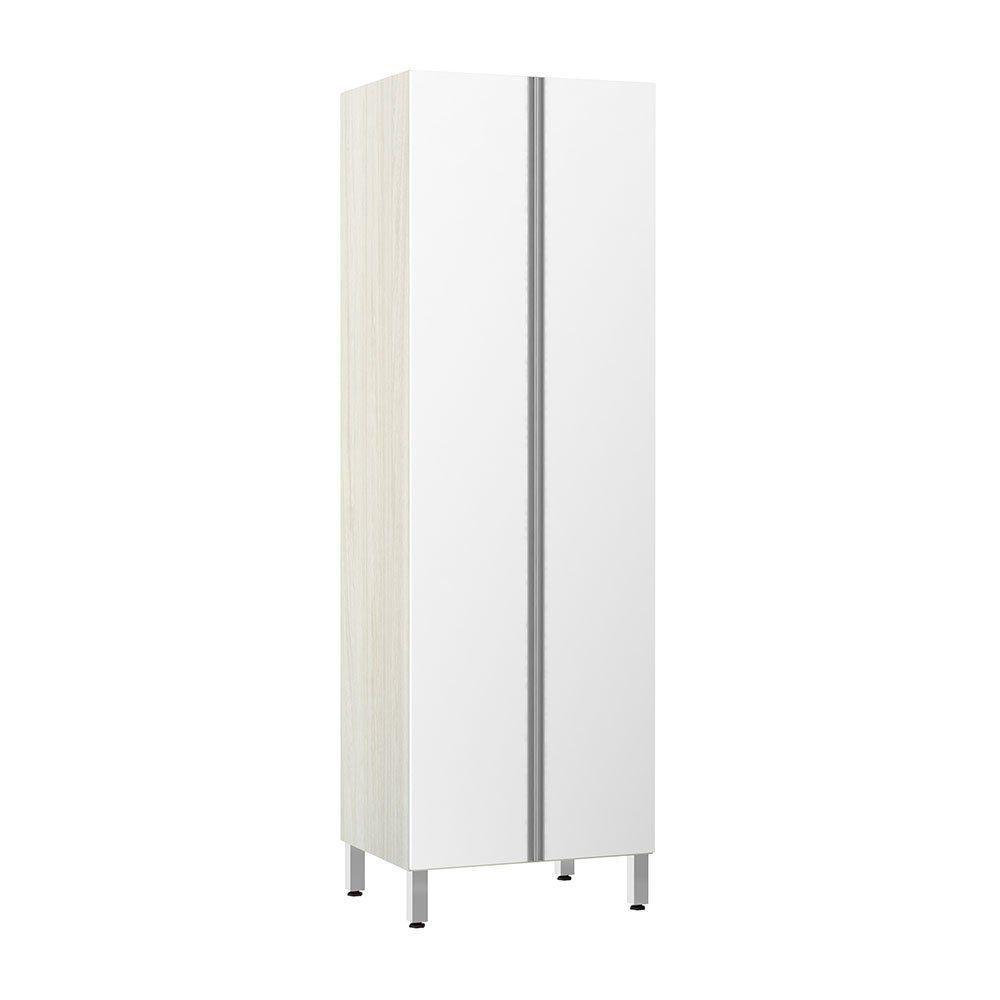 Paneleiro 70Cm Duplo 2 Portas Lis Legno Crema Com Branco Mat - 1