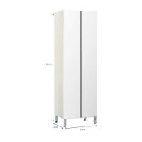 Paneleiro 70Cm Duplo 2 Portas Lis Legno Crema Com Branco Mat - 3