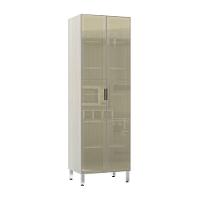 Paneleiro 70Cm Duplo 2 Portas Bronze Lis Legno Crema - 1