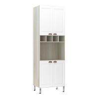 Paneleiro 70 Cm C/ 1 Nicho Microondas Agatha Legno Crema C/ - 1