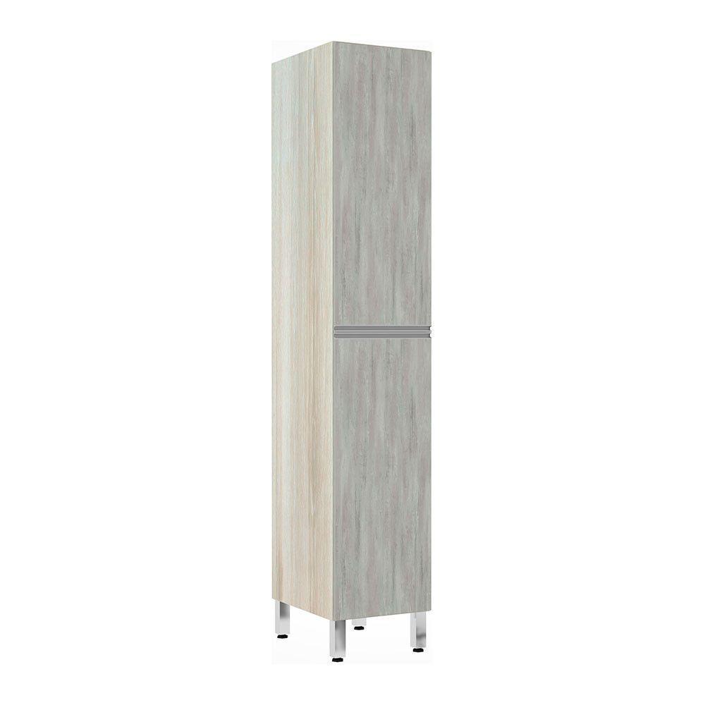 Paneleiro 40Cm 2 Portas Lis Legno Crema Com Concreto - 1