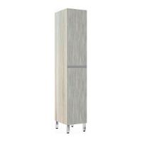 Paneleiro 40Cm 2 Portas Lis Legno Crema Com Concreto - 1