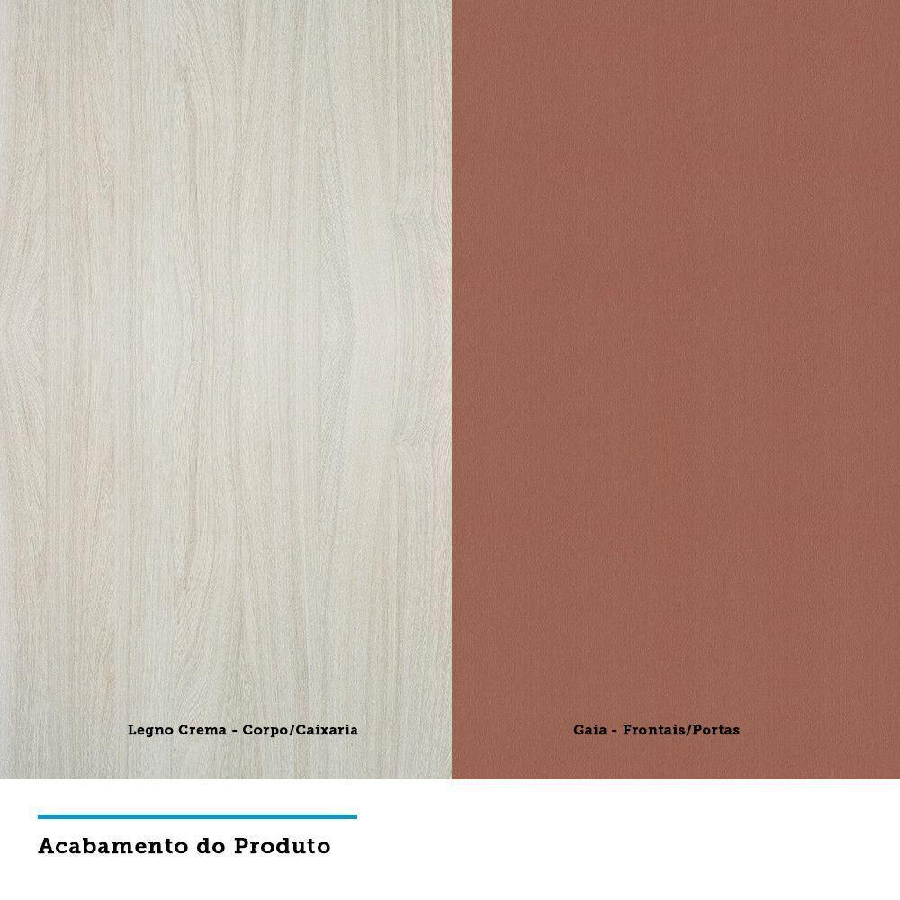 Paneleiro 40Cm 2 Portas Lis Legno Crema Com Gaia - 2